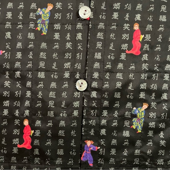 CHICOS Design 100% Silk Asian Geisha Lined Mandarin Artsy Jacket Sz S 1 B36 - Picture 4 of 12